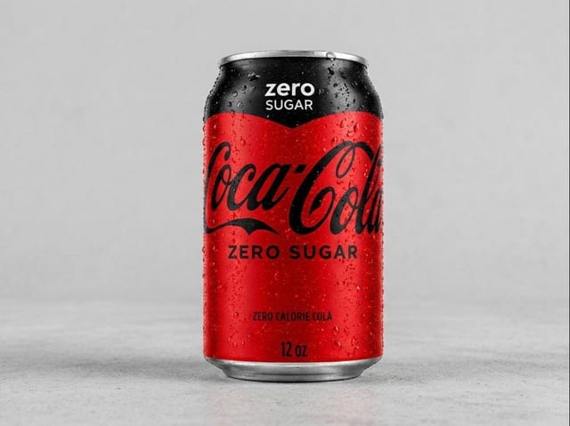Can Soda Coke Zero.