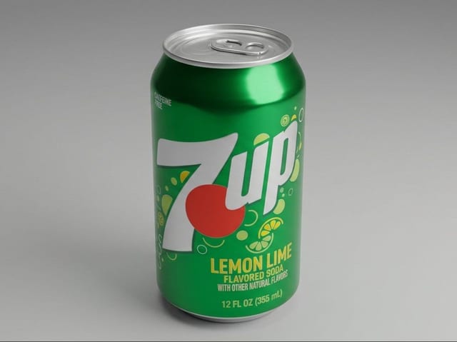 Can Soda 7UP Lemon Soda.