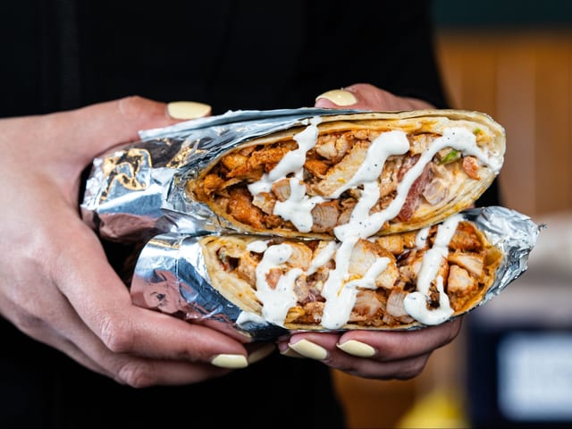 Shawarma Chicken Wrap.