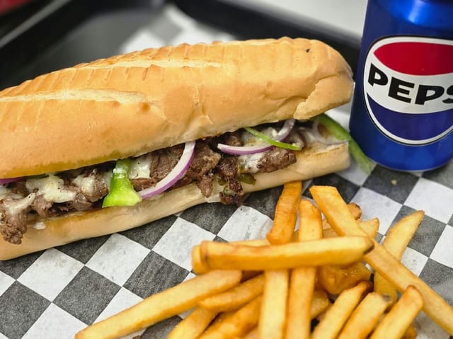 Factory Beef Cheesesteak combo.